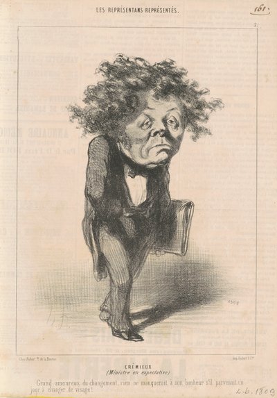 Adolphe Cremieux af Honoré Daumier