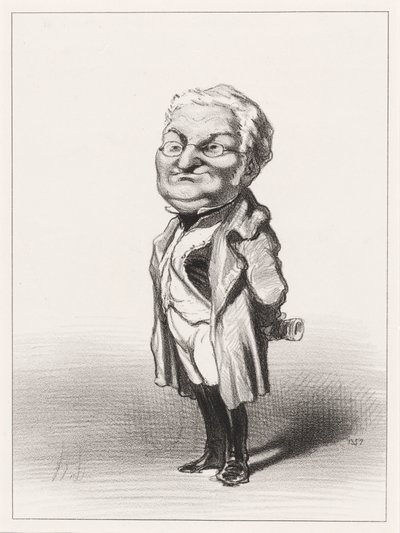 Adolphe Thiers af Honoré Daumier