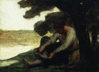 Efter Svømningen; Apres le Bain, ca. 1846 af Honoré Daumier