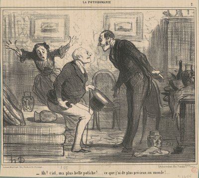 Ah! Himlen, min smukkeste potiche! ... af Honoré Daumier