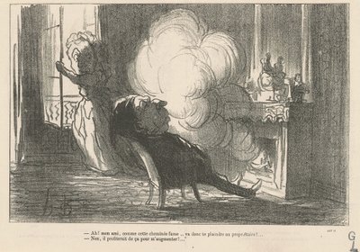 Ah! ... Da denne skorsten ryger ... af Honoré Daumier