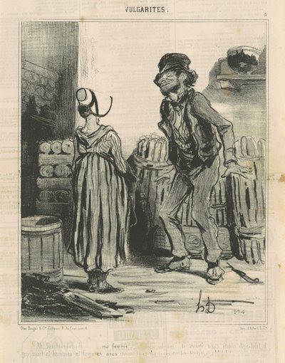 Ah! Fouchtra! ... Min kone ... af Honoré Daumier