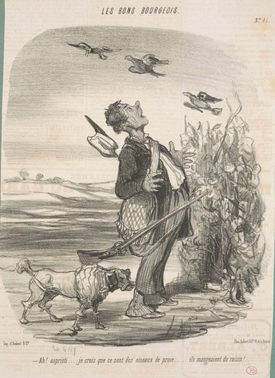 Ah! ...Jeg tror, ​​de er rovfugle... af Honoré Daumier