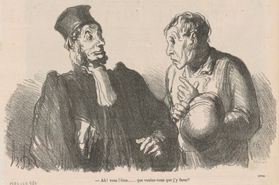 Ah! Du er... hvad vil du... af Honoré Daumier