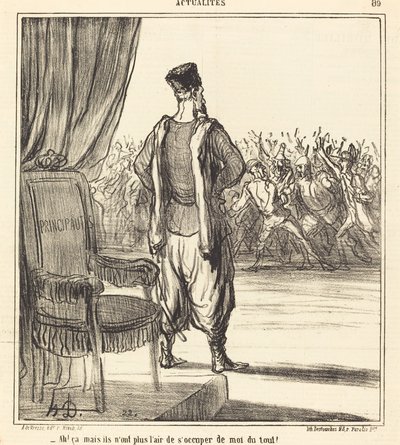 Ah! at... de ser ikke ud til at bekymre sig om mig længere af Honoré Daumier