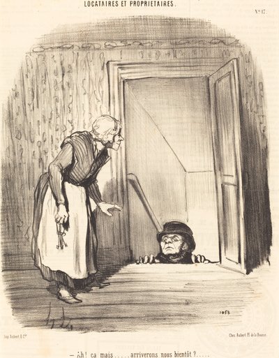 Ah! det men... kommer vi snart? af Honoré Daumier