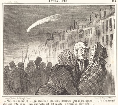 Ah!... kometerne... af Honoré Daumier