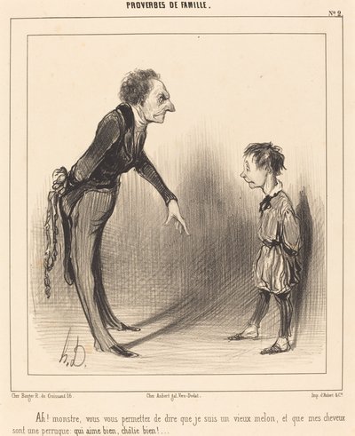Ah! monster, du tillader dig selv... af Honoré Daumier