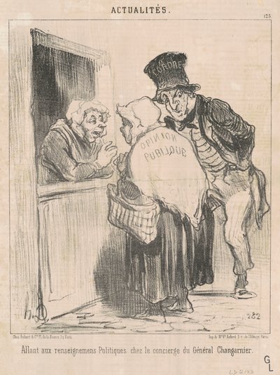 Går til politisk information... af Honoré Daumier