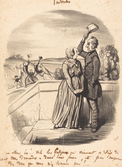 Kom så!...her er grafignonerne... af Honoré Daumier