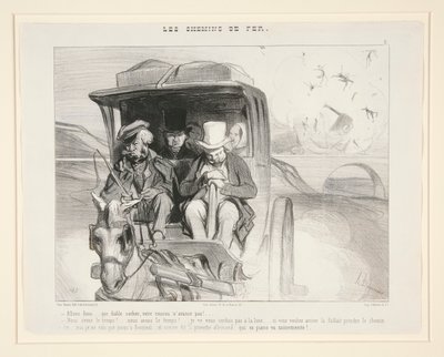 så lad os gå af Honoré Daumier