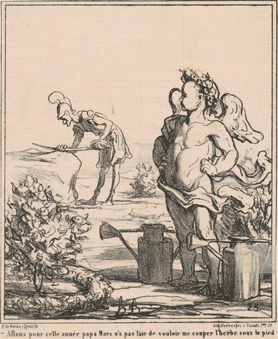 Lad os gå til året far marts... af Honoré Daumier