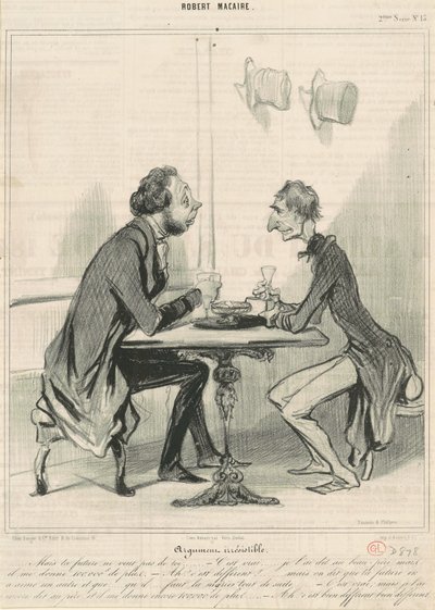 uimodståeligt argument af Honoré Daumier