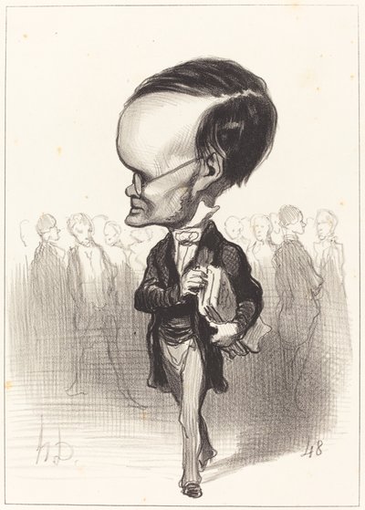 Arm. Jacques Lherbette af Honoré Daumier