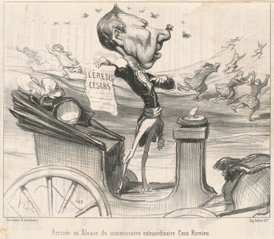 Kommissærens ankomst til Alsace ... af Honoré Daumier