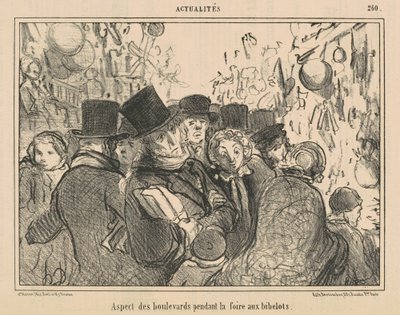 Boulevardernes optræden under kuriosumessen af Honoré Daumier