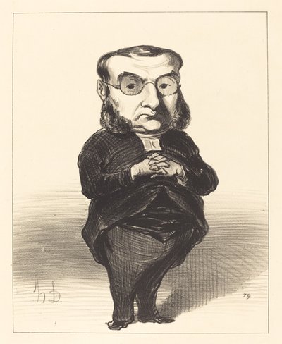 Ath. L. Charles Coquerel af Honoré Daumier