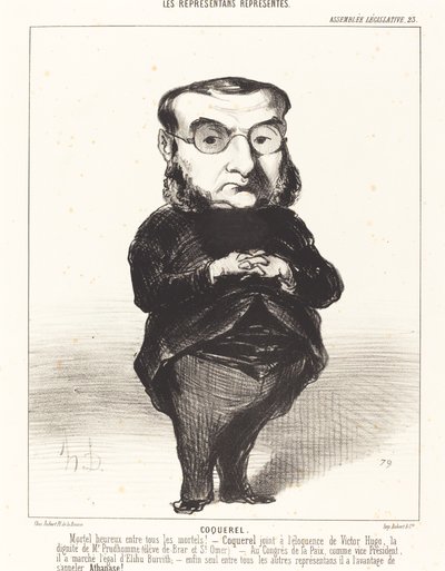Ath. L. Charles Coquerel af Honoré Daumier