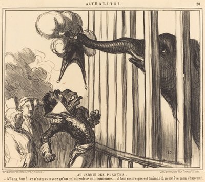 I Jardin des Plantes af Honoré Daumier