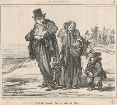 Efter at have misbrugt 1857-druen af Honoré Daumier