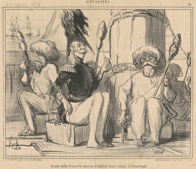 De har endelig fundet en måde at bruge deres fritid på! af Honoré Daumier
