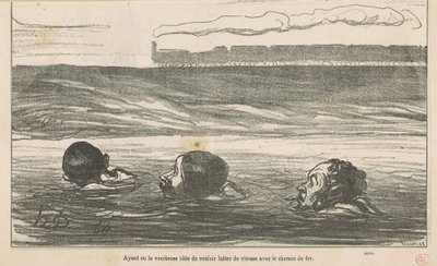 Efter at have haft den forgæves idé at ville... af Honoré Daumier