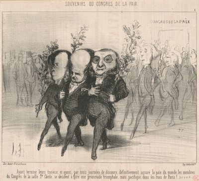 Efter at have afsluttet deres arbejde... af Honoré Daumier