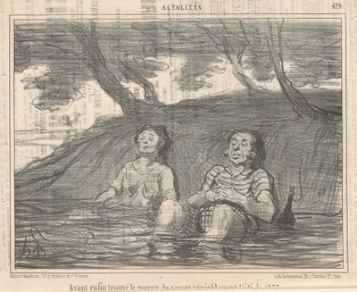 At have ... fundet en måde at tilbringe sommeren behageligt på af Honoré Daumier