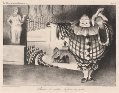 Sænk gardinet, farcen er slut af Honoré Daumier