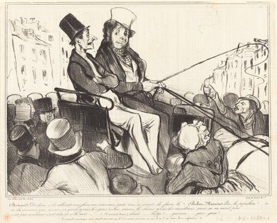 Bertrand, fortæl mig, hvis de skulle få os til at... af Honoré Daumier