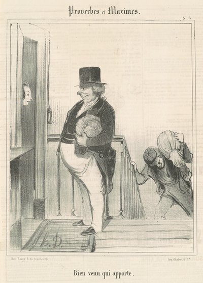 Velkommen hvem bringer af Honoré Daumier
