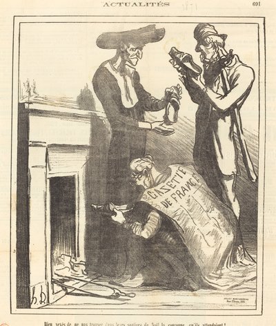 Meget ked af ikke at finde... kronen... af Honoré Daumier