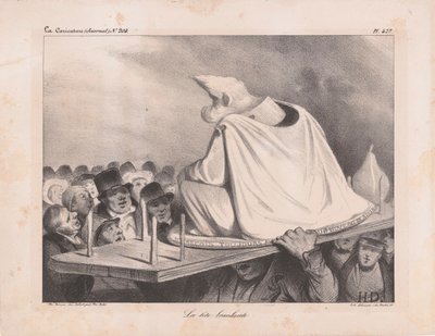 Karikatur af Louis Philippe I 1773-1850, franskmændenes konge, 1834. af Honoré Daumier