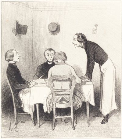 restaurant gulerod af Honoré Daumier