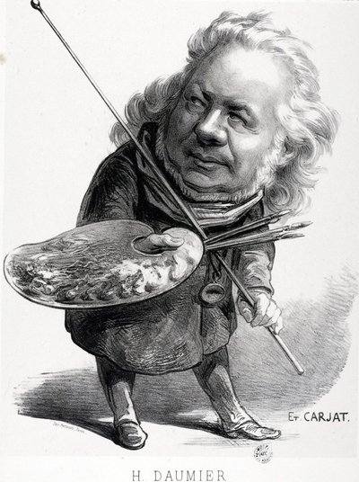Tegneserie af Honore Daumier (1808-1879), fransk gravør, maler og billedhugger. Carjat-gravering (1828-1906). Mål: 29,5x23 cm. Arbaud Museum. af Honoré Daumier