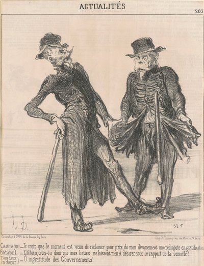 Casmajou -- Ratapoil (begge i kor) af Honoré Daumier