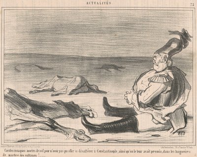 Kosakryttere, der døde af tørst... af Honoré Daumier
