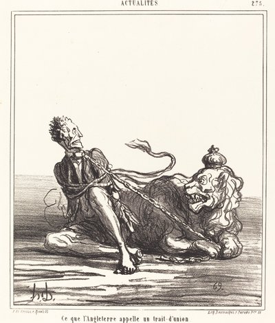Hvad England kalder en bindestreg af Honoré Daumier
