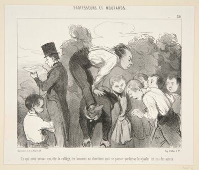 Hvilket beviser for os, at fra college af Honoré Daumier
