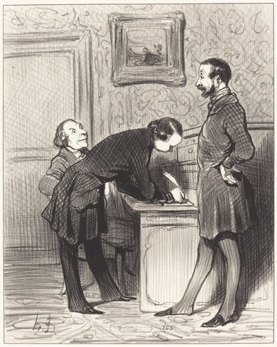 Det er godt, fordi han er din ven... af Honoré Daumier