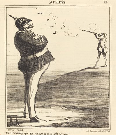 Det er en skam, at min jagt på mig er lukket af Honoré Daumier