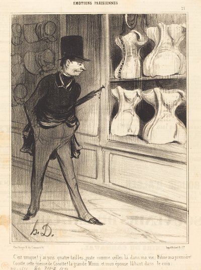 Det er unikt! Jeg tog fire størrelser... af Honoré Daumier