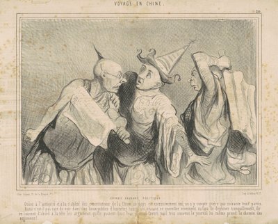 Kinesisk chattepolitik af Honoré Daumier