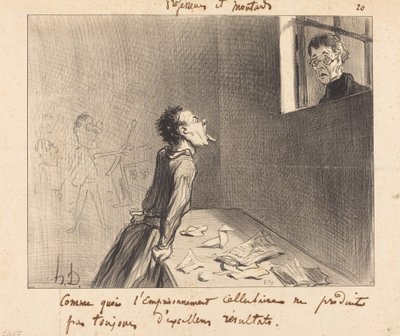 Ligesom det cellulære fængsling... af Honoré Daumier