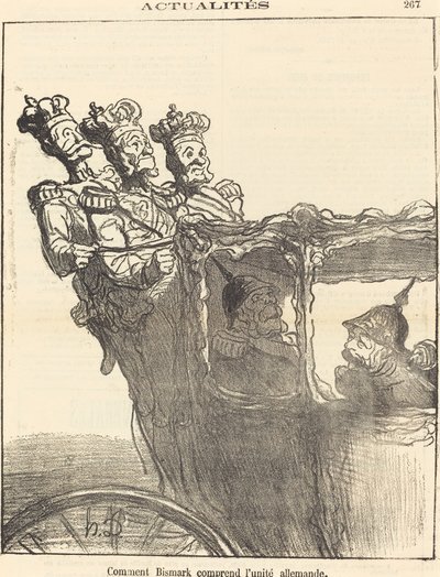 Hvordan Bismarck forstår tysk enhed af Honoré Daumier