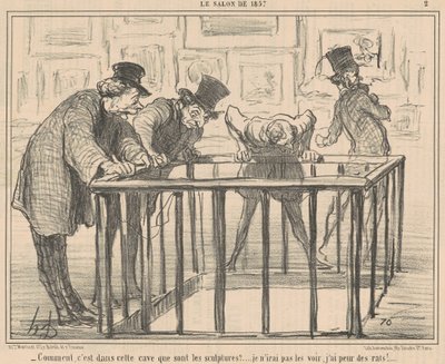 Hvordan er det i denne kælder... af Honoré Daumier