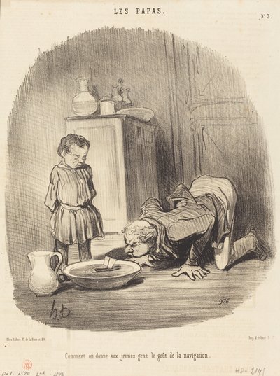 Hvordan vi giver... smagen af ​​navigation af Honoré Daumier