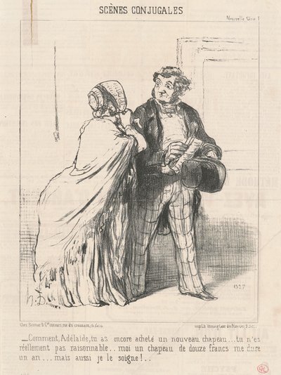 Hvordan ... du købte en ... hat igen ... af Honoré Daumier