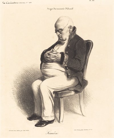 Grev J.-Jerome Simeon af Honoré Daumier