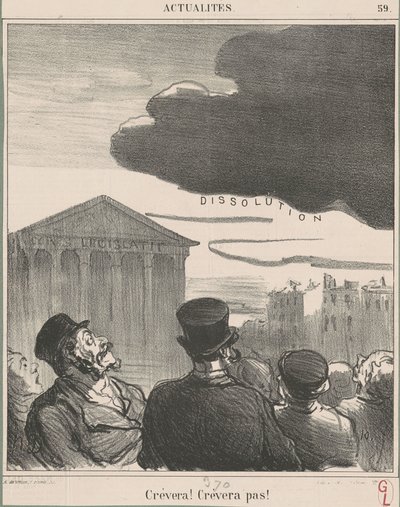 Vil skabe! Vil ikke skabe! af Honoré Daumier